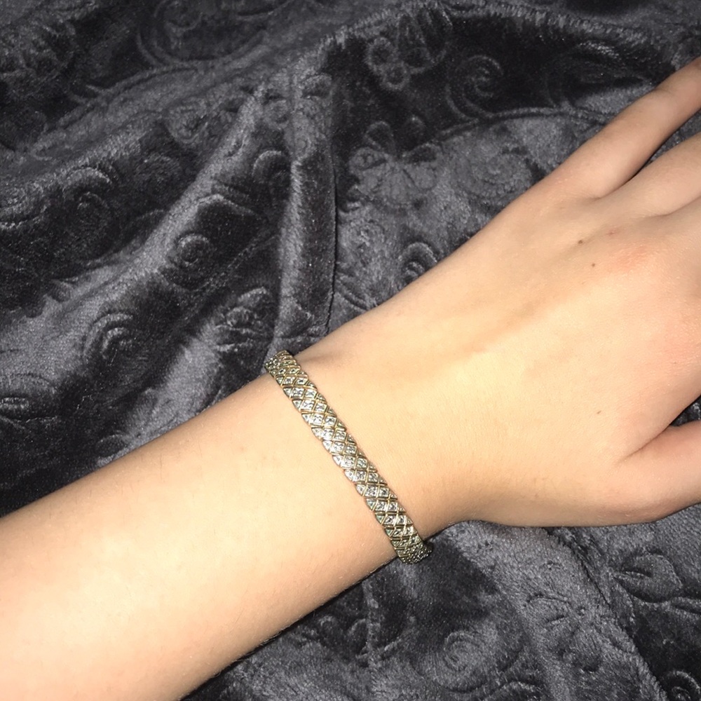 gold and diamond bracelet (all real)